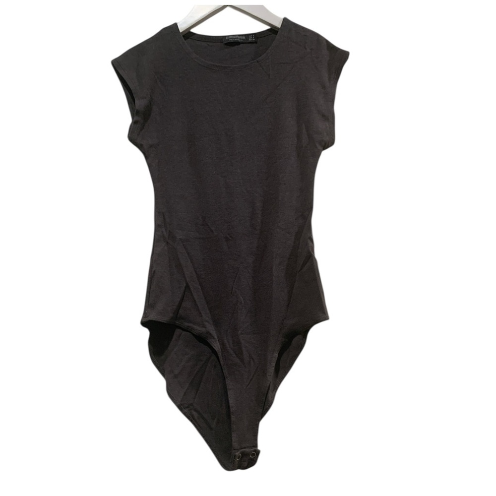Stradivarius Black Sleeveless Bodysuit Dress